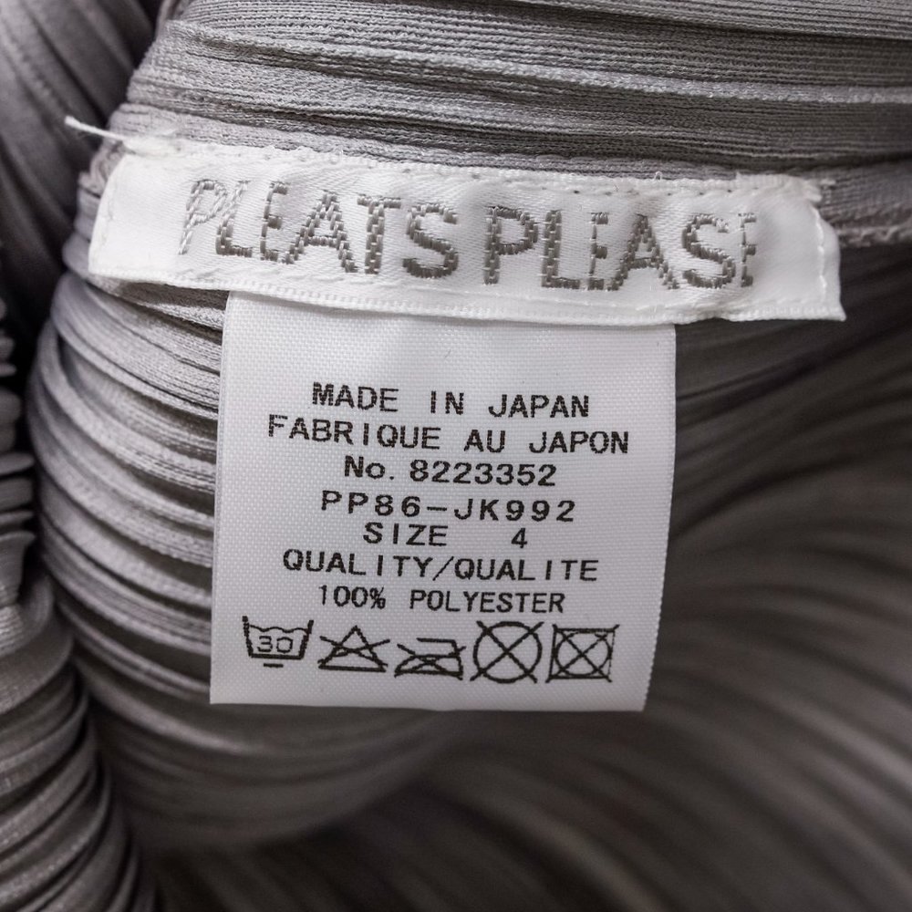 Issey Miyake Pleats Please Silver Grey Top - Picture 7 of 8